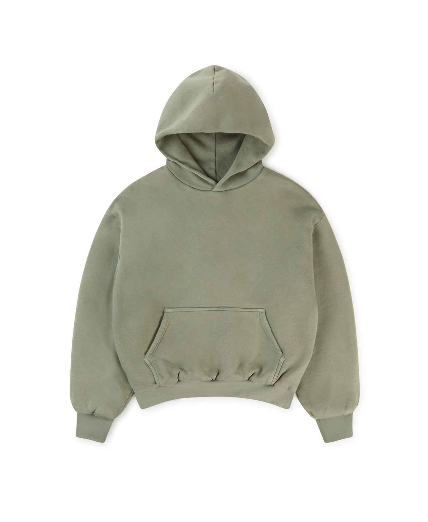 1000gsm double layered hoodie olive green